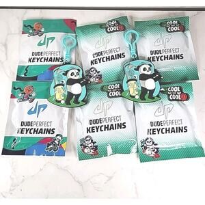 8 Assorted Dude Perfect Keychain Back Pack Buddy Golf Panda Children